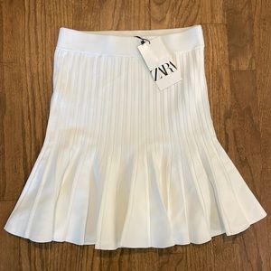 Zara pleated knit skirt